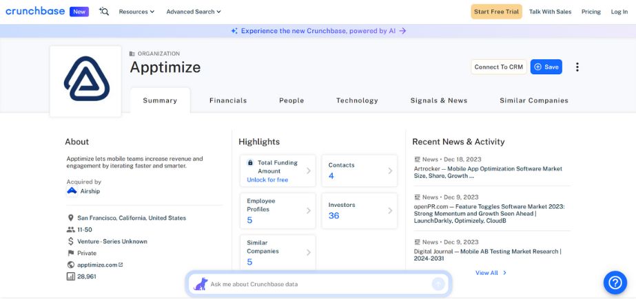 Apptimize - A/B Testing Tools