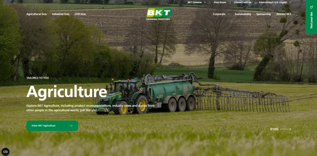 Tyre Brand in India - BKT Tyres