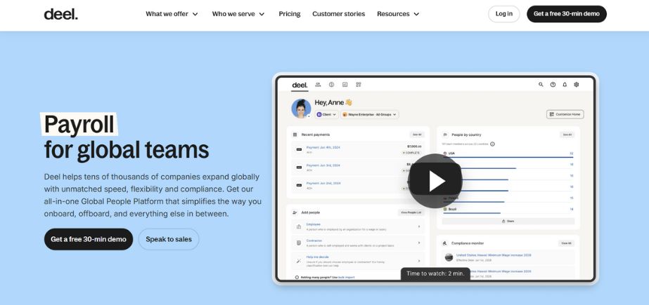 Deel - time tracking software
