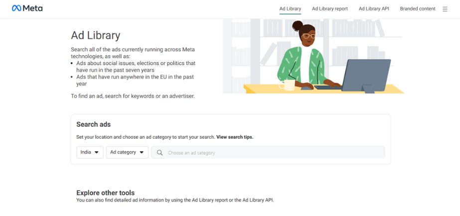 Facebook Ad Library - best facebook ads tools