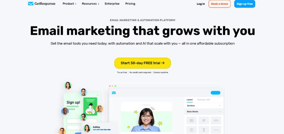 GetResponse - email marketing tools