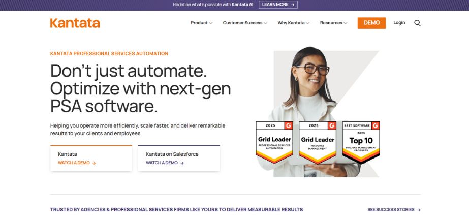 Kantata - time tracking software