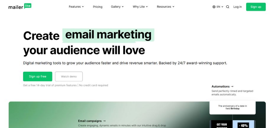 MailerLite - email marketing tools