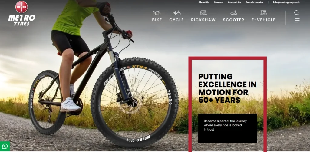 Tyre Brand in India - Metro Tyres