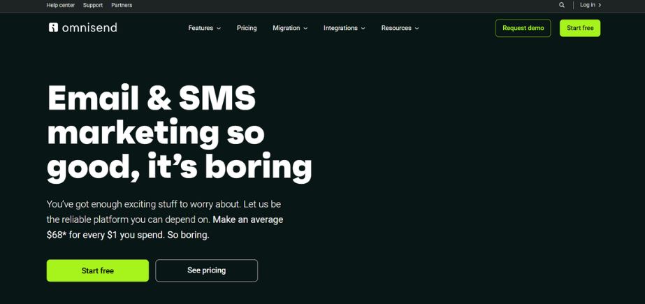 Omnisend - email marketing tools