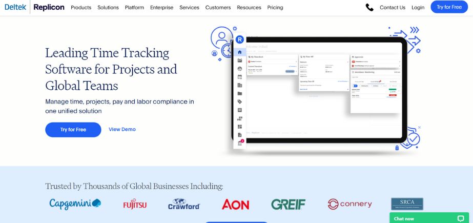 Replicon - time tracking software
