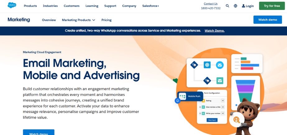 Salesforce Marketing Cloud Engagement - email marketing tools