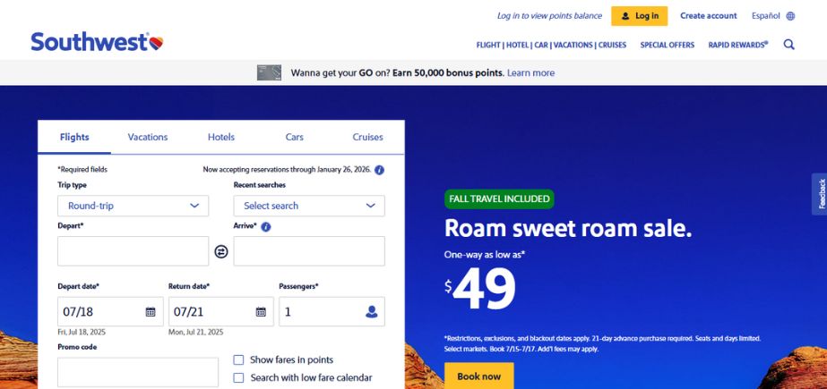 Southwest Airlines - SWOT Analysis Examples