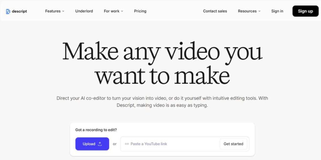 AI Video Editing Software