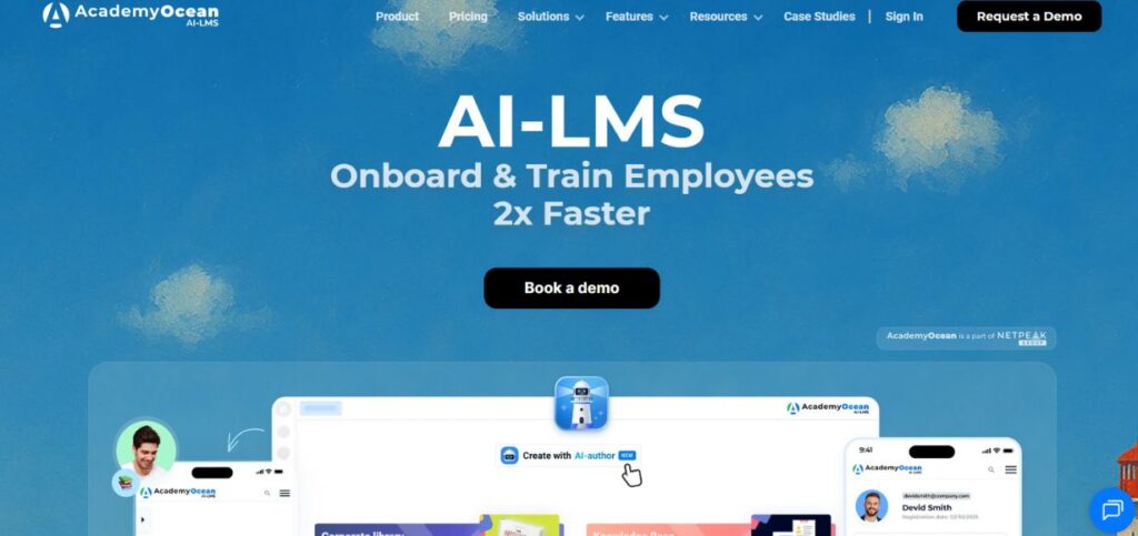 AcademyOcean -Best Tools For Remote Employee Onboarding