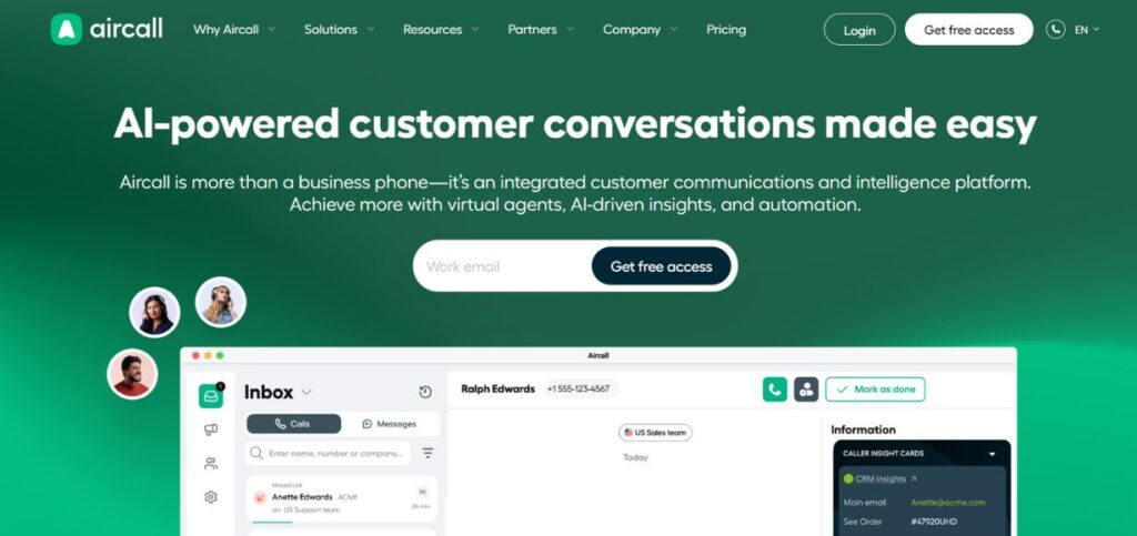 Aircall -Call Center Software