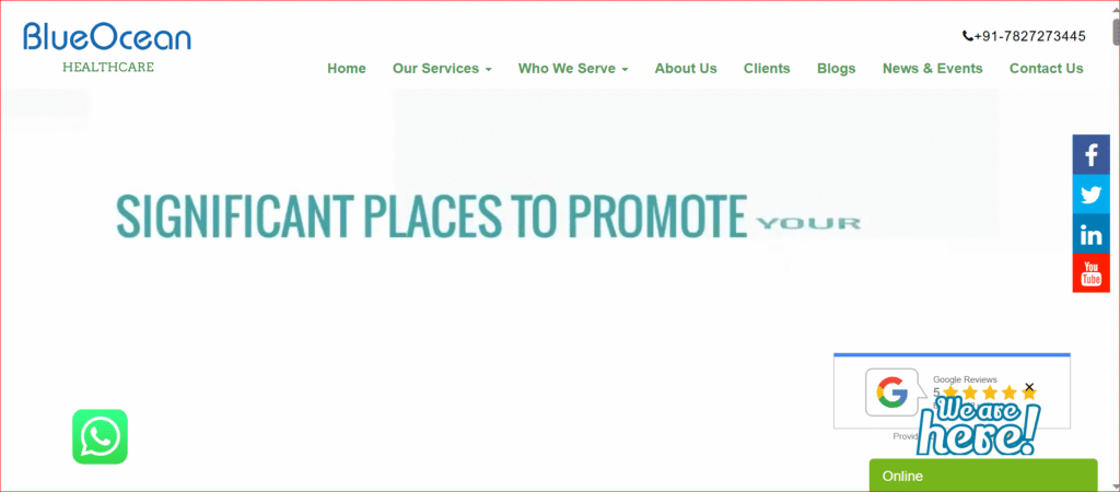 Hospital Marketing Agencies in India - Blueocean Healthcare: Comprehensive Healthcare Marketing Solutions