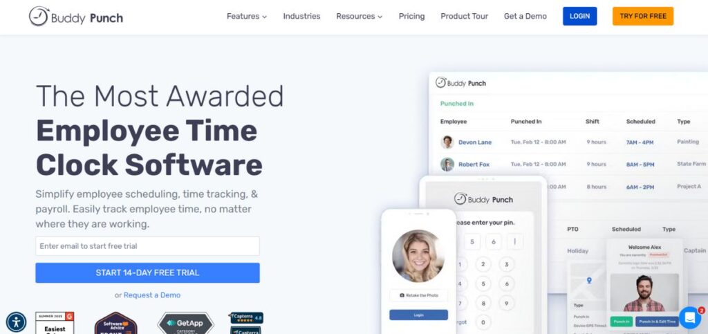 Buddy Punch-Attendance Tracking Software
