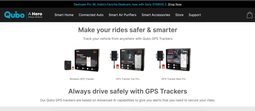 Vehicle GPS Tracker in India - Hero Qubo GPS Tracker