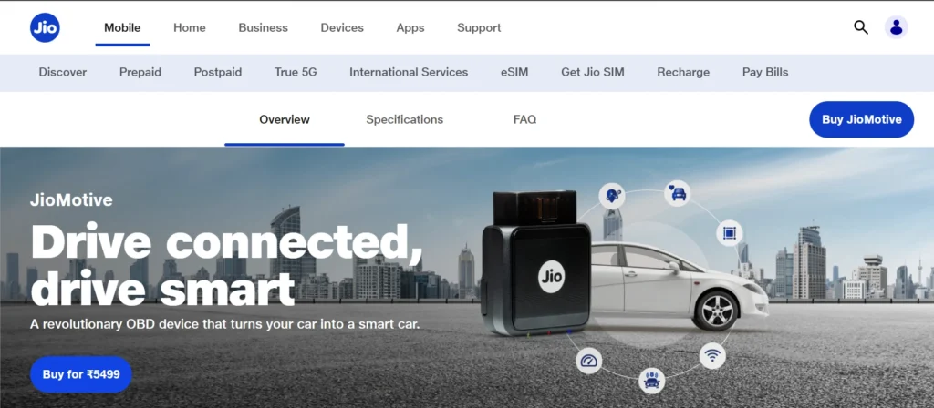 Vehicle GPS Tracker in India - JioMotive OBD GPS Tracker