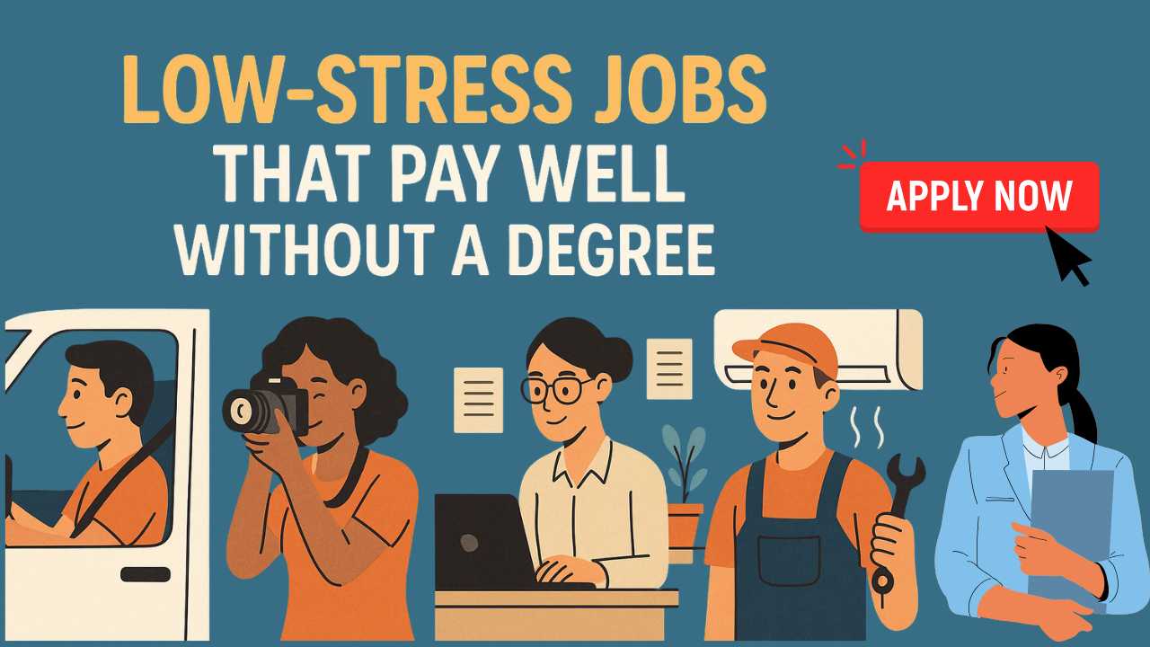 Low-Stress Jobs That Pay Well Without A Degree