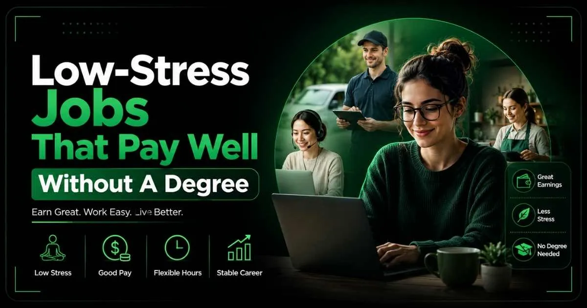 Low-Stress Jobs That Pay Well Without A Degree