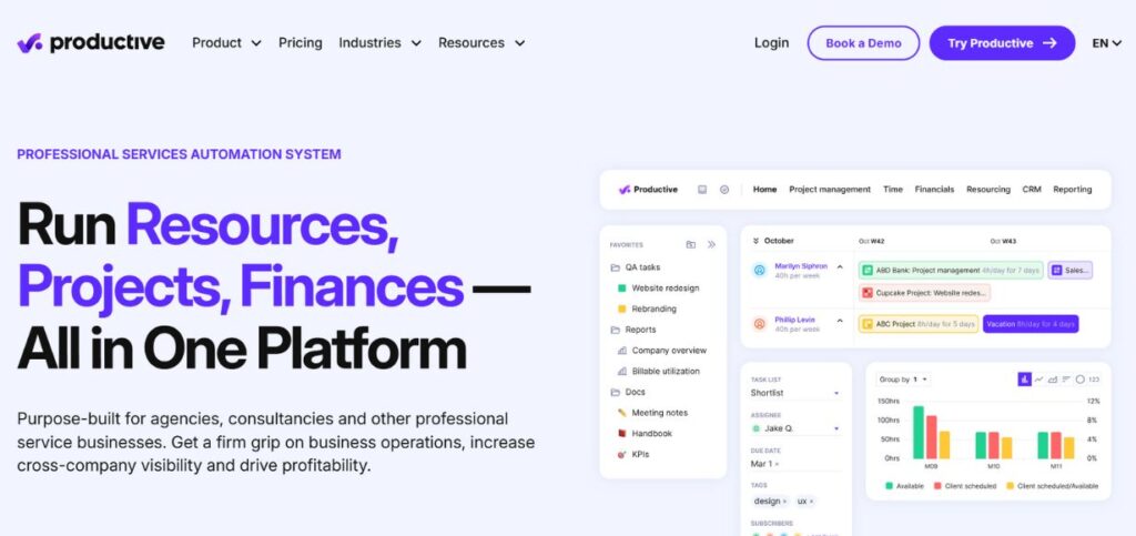 Productive-Professional Services Automation Software