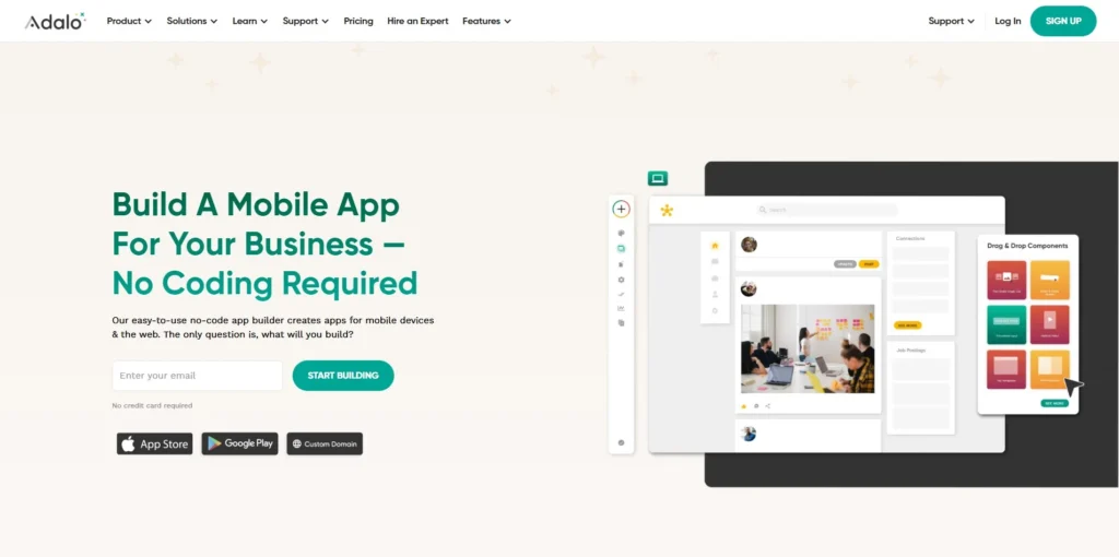 Adalo- best no-code app builder