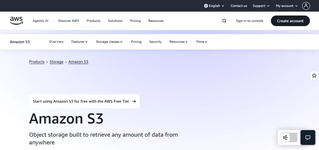 Amazon Web Services (AWS) S3-Business Cloud Storage
