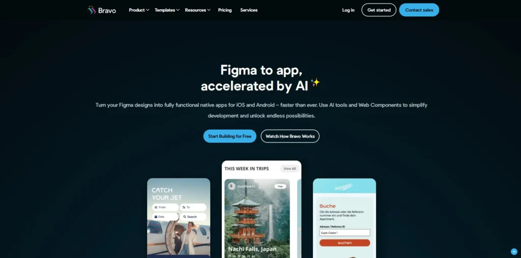 Bravo Studio- best no-code app builder