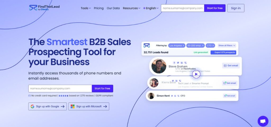 FindThatLead-Free Email Lookup Tools for Startups