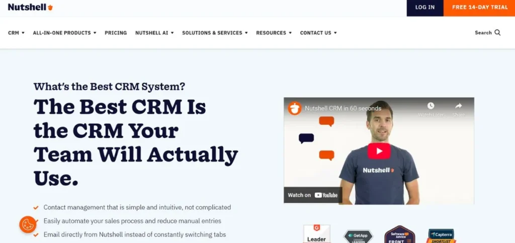 Nutshell-CRM Software With Texting