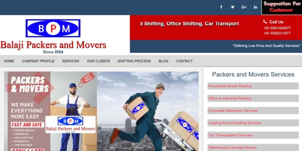 Packers and Movers in Bhopal