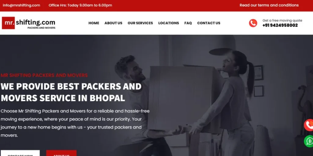 Packers and Movers in Bhopal