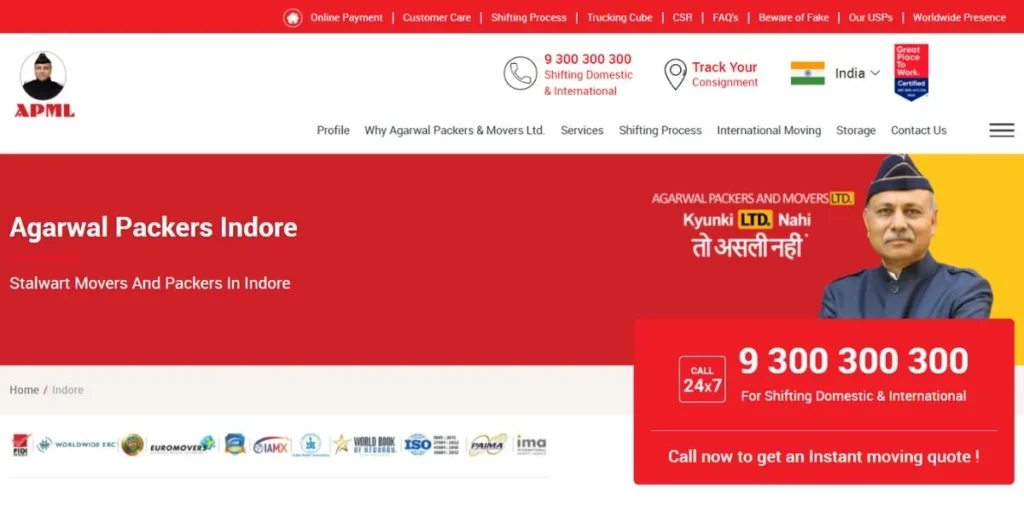 Packers and Movers in Indore