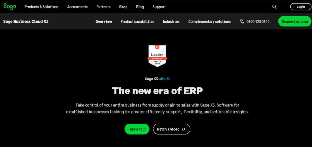 Sage X3 ERP-ERP Software