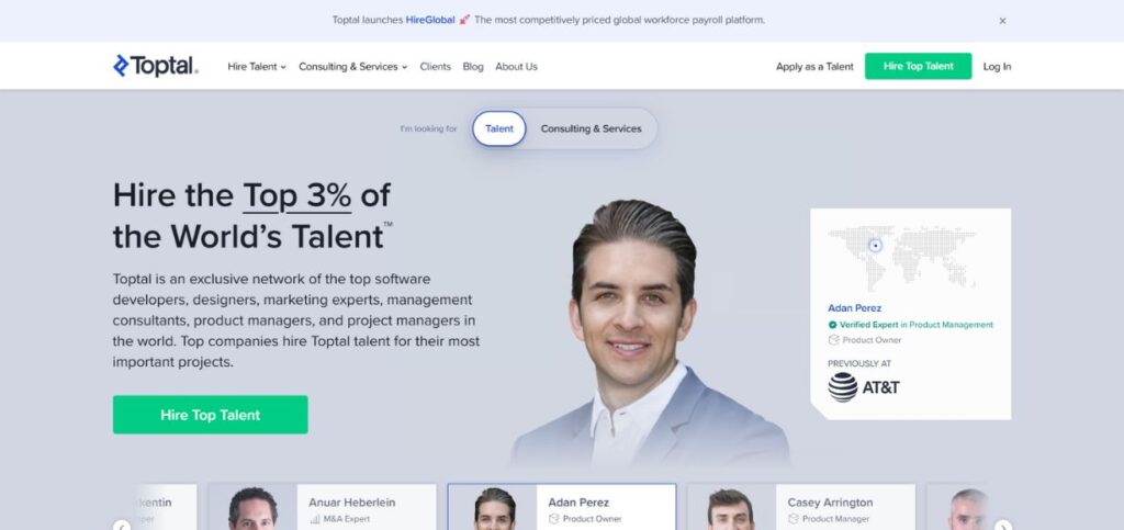 Toptal -Staffing Agencies for Remote Jobs in USA 