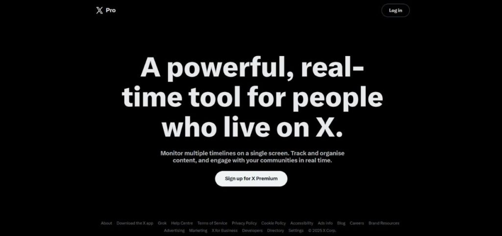X Pro -AI Social Listening Tools