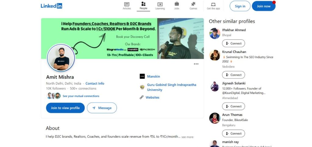 Amit Mishra-SEO Experts in India