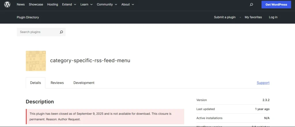 Category Specific RSS Feed Subscription - WordPress RSS Feed Plugin