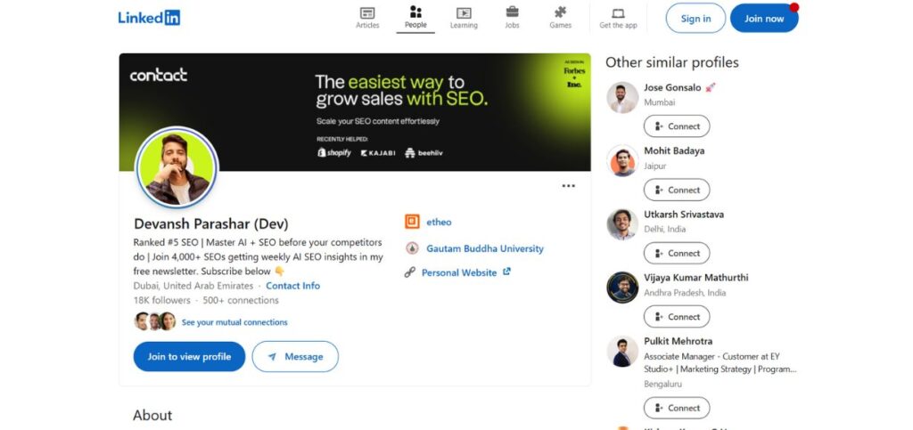 Devansh Parashar-SEO Experts in India
