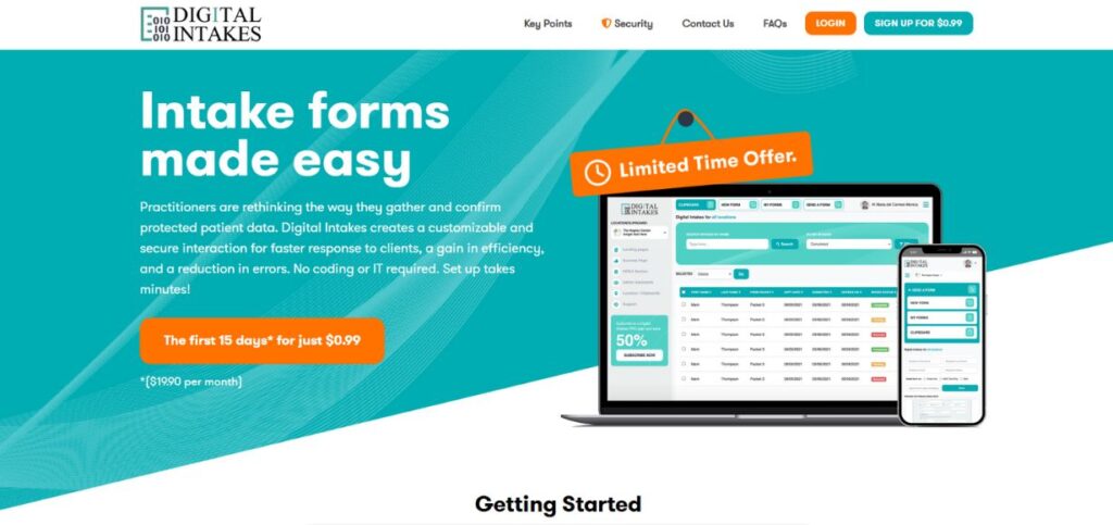Digital Intakes-Patient Communication Tools