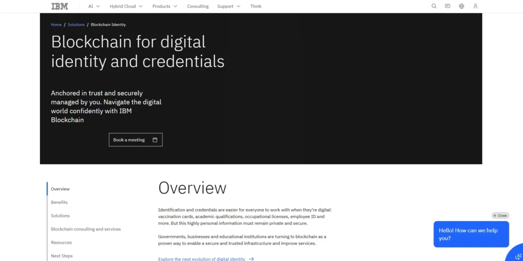 IBM-Blockchain Identity Management Companies