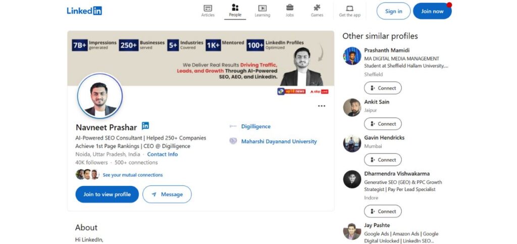 Navneet Prashar-SEO Experts in India