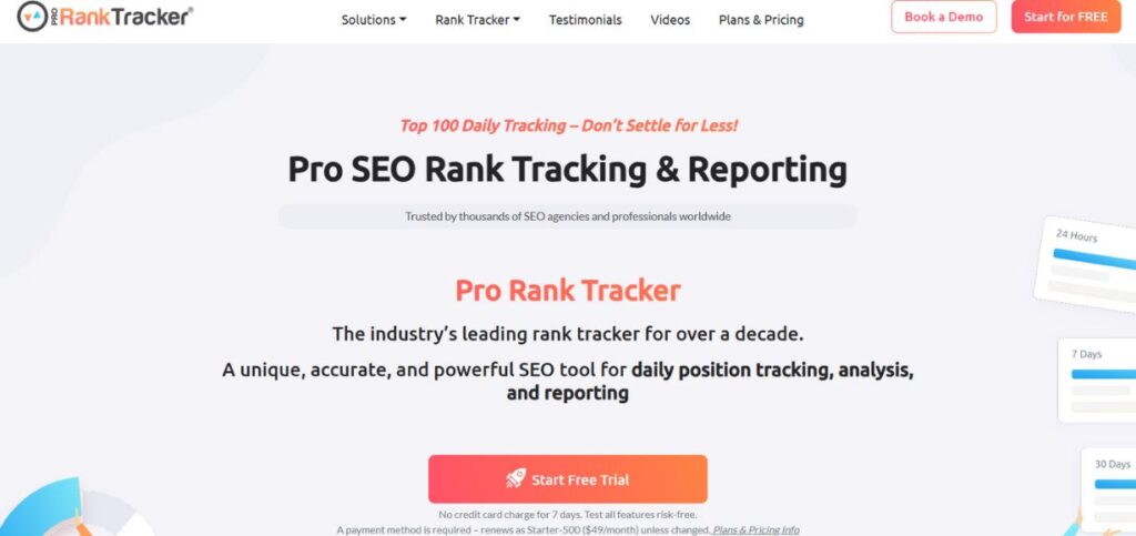Pro Rank Tracker-SE Ranking Alternatives