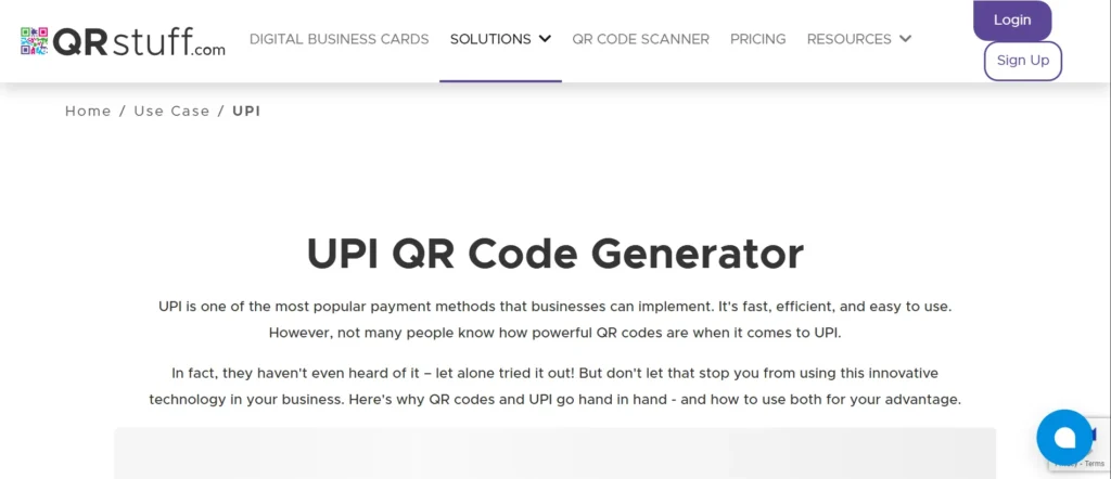QRStuff UPI QR Generator