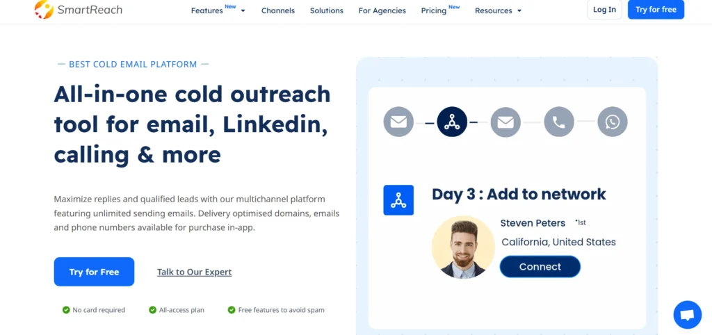 Cold email tools - SmartReach.io