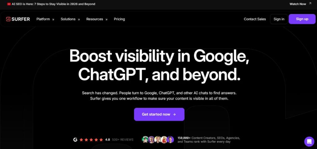 Surfer SEO-AI Tools for Marketing