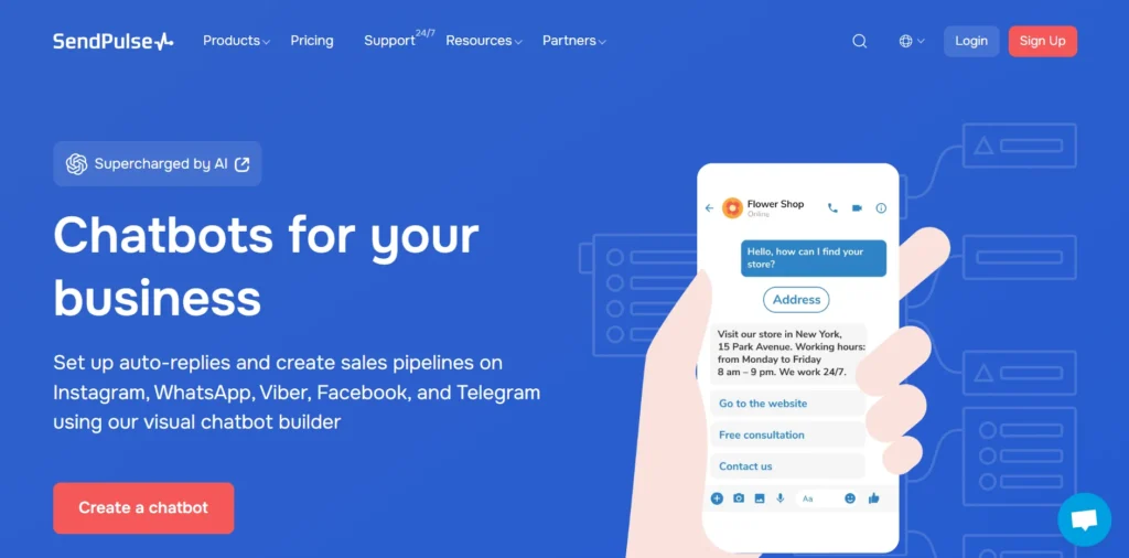 chatbot-builder-sendpulse-Chatbot Tools for E-commerce