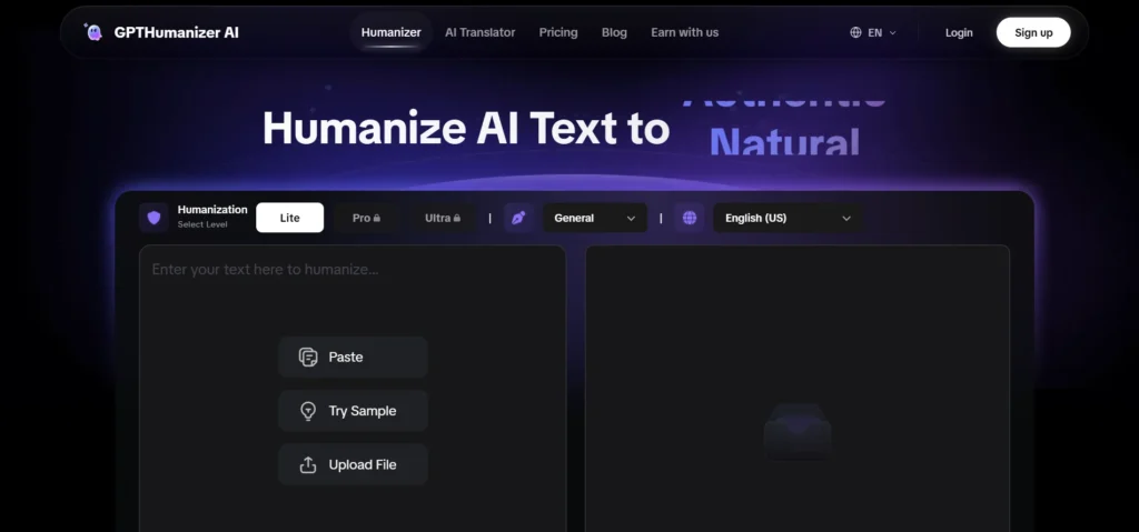 AI Text Humanizer: GPTHumanizer