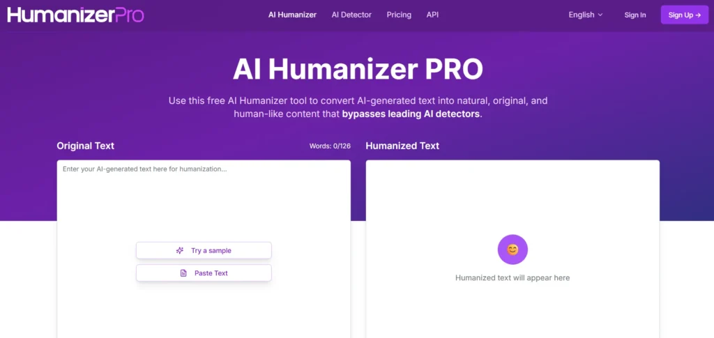 AI Text Humanizer: HumanizerPro.ai