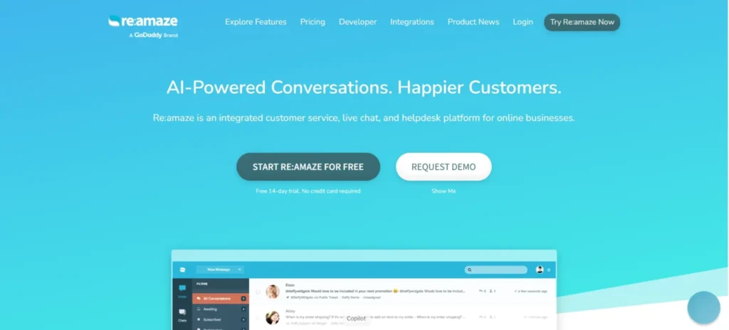 Chatbot for Shopify - Reamaze