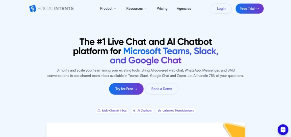 Chatbot for Shopify - Social Intents