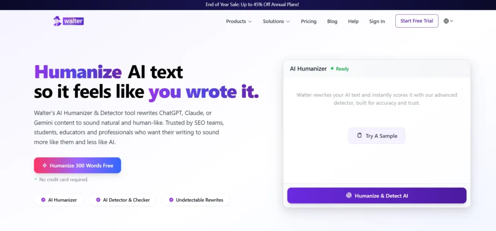 AI Text Humanizer: Walter Writes AI