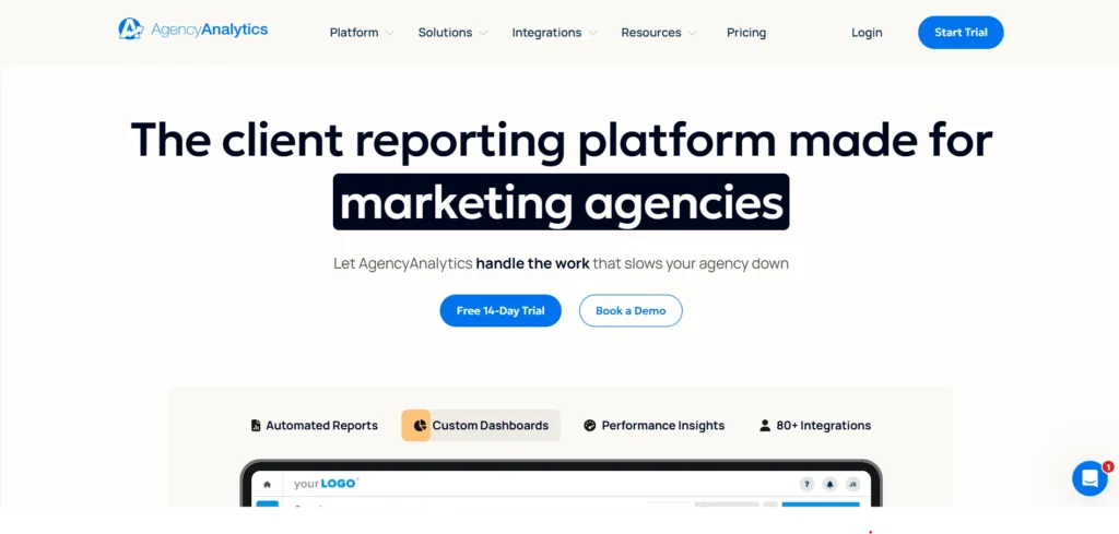 AgencyAnalytics - White Label SEO Audit Tool